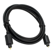 Fiber Optik Ses Kablosu Siyah 3 Metre, ses çubuğu, stereo sistem, ev sineması, Konsol bağlamak için ses kablosu, thumbnail 1