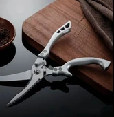 Paslanmaz Çelik Tavuk Kemik Makası, Mutfak Makası Ev Gıda, Balık Tavuk Ördek Kesici Makas, thumbnail 1