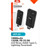 Lkb34 Powerbank Usb-c sarj Cihazı 10000 Mah Type-c thumbnail 2