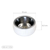 Mikopet Organik Seramik Mama Kabı Beyaz thumbnail 2