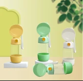 Taşınabilir Evcil Hayvan Mama Hazneli Su Matarası thumbnail 4