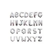 Gümüş Rengi Folyo Balon 1 Metre thumbnail 3