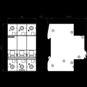Siemens - 3P 10A 6kA C Serisi Trifaze Anahtarlı Otomatik Sigorta 5SL6310-7YA - 1