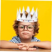 Yumuşak Gümüş Kral Tacı 55 cm thumbnail 3