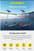 Corby CS50 Elektrikli Çocuk Scooter Mavi - 6