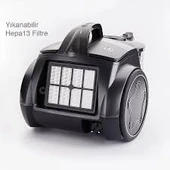 Korkmaz Cosmos Premium Antrasit/Siyah Elektrikli Süpürge A902-01 thumbnail 4