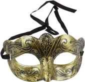 Altın Renk Eskitme Balo Maskesi – Venedik Tarzı Parti Maskesi thumbnail 4