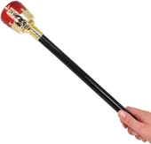 Altın Kral Tacı ve Kırmızı Topuzlu Asası Seti thumbnail 3