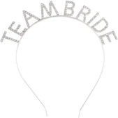 Gümüş Kaplama Kristal Taşlı Team Bride Taç thumbnail 1