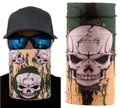 Haki Kuru Kafa Baskılı Buff Bandana 25x48 cm thumbnail 1