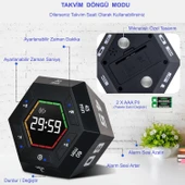 HyMark Altıgen Dijital Geri Sayım Zamanlayıcı LED Ekranlı Görsel Zaman Kontrol Mutfak Ders Mıknatıslı thumbnail 4