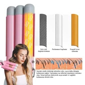 Triple Su Dalgası, Profesyonel Saç Şekillendirici Maşası, 30 sn ısınma, 160°C - 200°C Isınma, 360° Dönen Kablolu, 24 Saate Kadar Etkili Saçlar, Premio T-0042, thumbnail 2