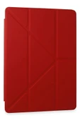 Samsung Galaxy Tab A9 Kılıf Kalemlikli Mars Tablet Kılıfı - Kırmızı thumbnail 1