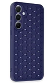 Samsung Galaxy A35 5G Kılıf Petek Silikon Kapak - Lacivert thumbnail 2