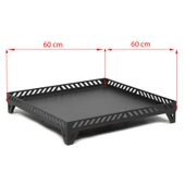 Şömine Altlığı 60x60 cm KALIN ŞAÇ Şömine Soba Altlığı thumbnail 1