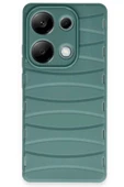 Xiaomi Redmi Note 13 Pro 4G Kılıf Bibercas Silikon Kapak - Koyu Yeşil - 1