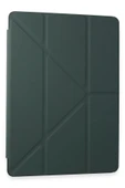 Samsung Galaxy T870 Tab S7 11 Kılıf Kalemlikli Mars Tablet Kılıfı - Koyu Yeşil - 1