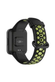 Xiaomi Redmi Watch 2 Spor Delikli Kordon - Siyah-Yeşil - 2