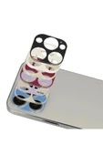 iPhone 13 Pro Max Rainbow Kamera Lens Koruma Cam - Mavi - 2