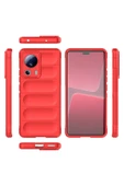 Xiaomi Mi 13 Lite Kılıf Optimum Silikon - Kırmızı - 2