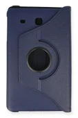 Samsung Galaxy T560 Tab E 9.7 Kılıf 360 Tablet Deri Kılıf - Lacivert thumbnail 2