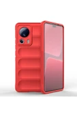 Xiaomi Mi 13 Lite Kılıf Optimum Silikon - Kırmızı - 1
