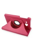 Samsung Galaxy T280 Tab A 7 Kılıf 360 Tablet Deri Kılıf - Pembe thumbnail 1