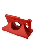 Samsung Galaxy T280 Tab A 7 Kılıf 360 Tablet Deri Kılıf - Kırmızı - 1