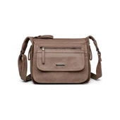 Yıkama Deri Postacı Askılı Kadın Çantası 21-K Barcelona 1934 thumbnail 1