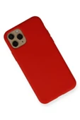 iPhone 11 Pro Kılıf Nano içi Kadife Silikon - Kırmızı - 2
