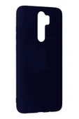 Xiaomi Redmi Note 8 Pro Kılıf Nano içi Kadife Silikon - Lacivert - 2