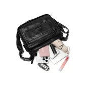 Yıkama Deri Postacı Askılı Kadın Çantası 21-K Barcelona 1934 thumbnail 5