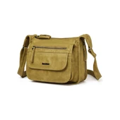 Yıkama Deri Postacı Askılı Kadın Çantası 21-K Barcelona 1934 thumbnail 3