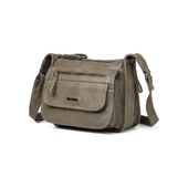 Yıkama Deri Postacı Askılı Kadın Çantası 21-K Barcelona 1934 thumbnail 3