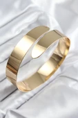 Pirinç Sarmal Model Gold Renk Pazu Bileklik - TJ-BB7615 - 1