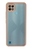 Realme C21 Kılıf Montreal Silikon Kapak - Pembe - 1