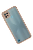 Realme C21 Kılıf Montreal Silikon Kapak - Pembe - 2
