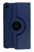 Samsung Galaxy T220 Tab A7 Lite 8.7 Kılıf 360 Tablet Deri Kılıf - Lacivert - 3