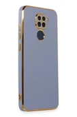 Xiaomi Redmi Note 9 Kılıf Volet Silikon - Mavi thumbnail 2