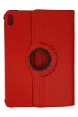 iPad 2022 10.9 (10.nesil) Kılıf 360 Tablet Deri Kılıf - Kırmızı - 2