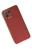 Xiaomi Mİ 11 Lite Kılıf Volet Silikon - Kırmızı - 3