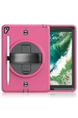 iPad 5 Air 9.7 Kılıf Strap-C Otterbox Tablet Kapak - Pembe thumbnail 2