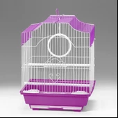 Qh Pet Kuş Kafesi 30x23x39 cm Mor  H89102-R Kanarya Muhabbet Kuşu için - 1