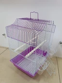 Qh Pet Kuş Kafesi 30x23x39 cm Mor  H89102-R Kanarya Muhabbet Kuşu için - 5