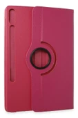 Samsung Galaxy X610 Tab S9 FE Plus 12.4 Kılıf 360 Tablet Deri Kılıf - Pembe thumbnail 2