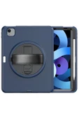 iPad 2022 10.9 (10.nesil) Kılıf Hand Strap Tablet Kılıfı - Lacivert thumbnail 3