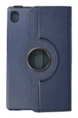Samsung Galaxy X510 Tab S9 FE 11 Kılıf 360 Tablet Deri Kılıf - Lacivert thumbnail 2