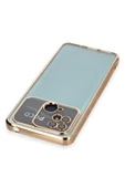 Xiaomi Redmi 10C Kılıf Lensli Silikon - Gold - 3
