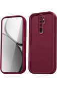 Xiaomi Redmi Note 8 Pro Kılıf Viera Silikon - Bordo - 1