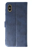 Apple iPhone X Trend S Plus Kapaklı Kılıf - Lacivert - 1